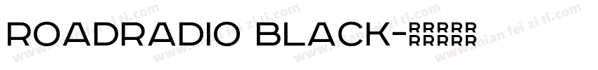 RoadRadio Black字体转换